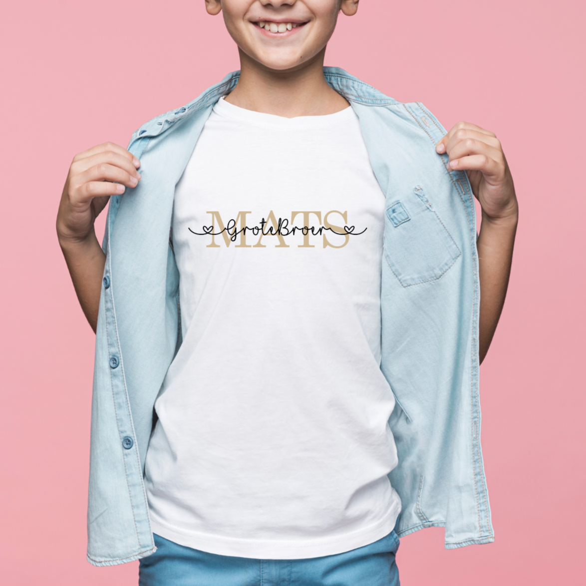 T-shirt Grote Broer/ Grote Zus Naam